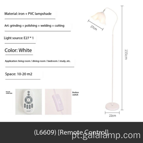 Candeeiro de pé moderno nórdico